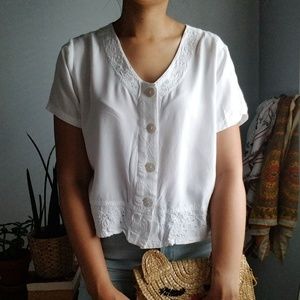 Nomadic Traders cropped shirt - Size L